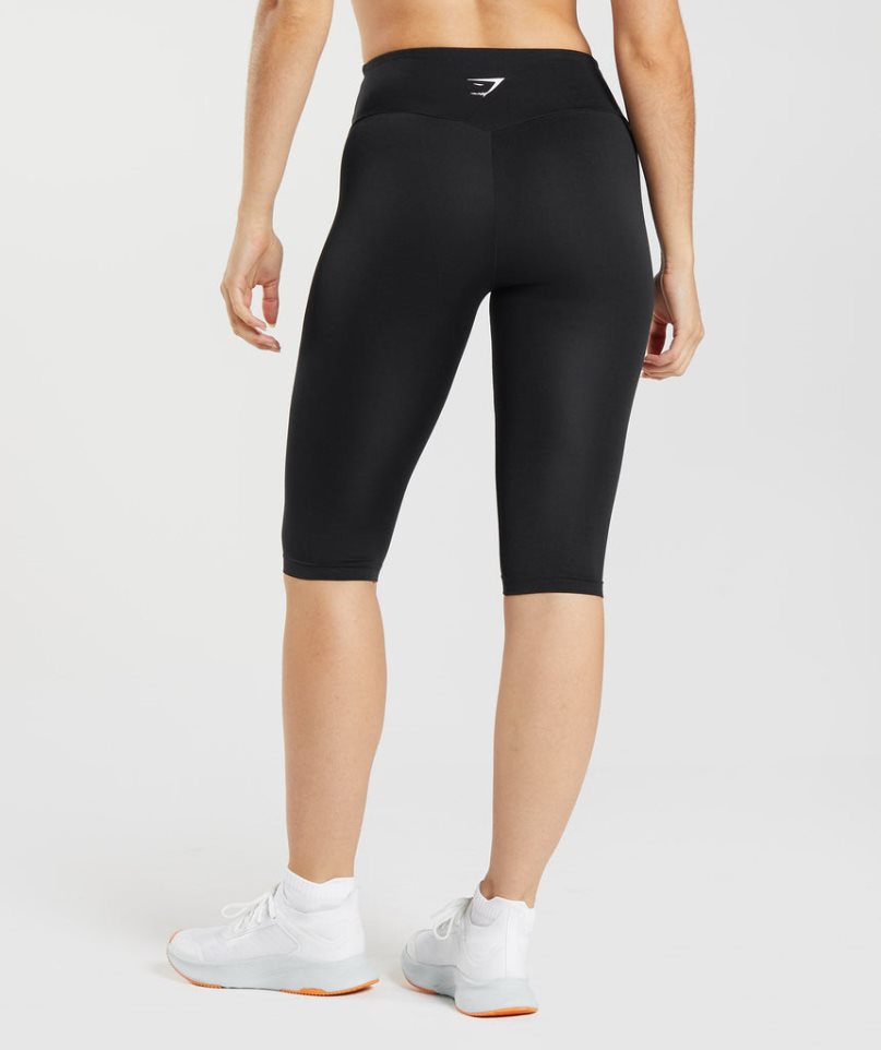 Women's Gymshark Training Cropped Leggings Black | CA 853NA0